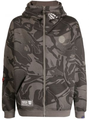 Hoodie con cerniera con stampa camouflage Aape By *a Bathing Ape®