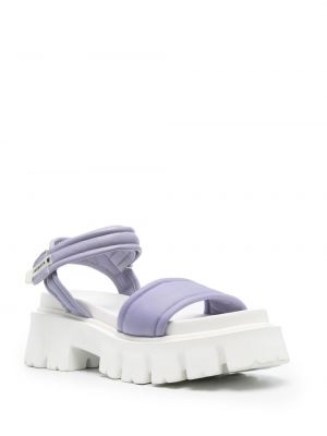 Dabīgās ādas sandales ar platformu Premiata violets