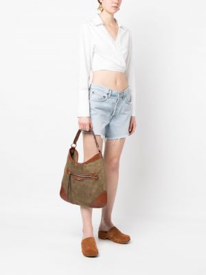 Leder wildleder shopper handtasche Isabel Marant