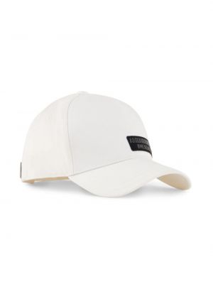 Памучна шапка с козирки Armani Exchange бяло