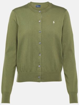 Kardigan bawełniany Polo Ralph Lauren zielony