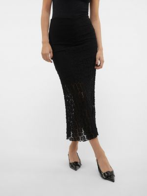 Krajkové dlouhá sukně Aware By Vero Moda černé