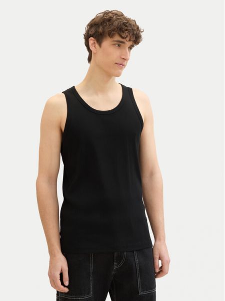 Priliehavé tričko Tom Tailor Denim čierna