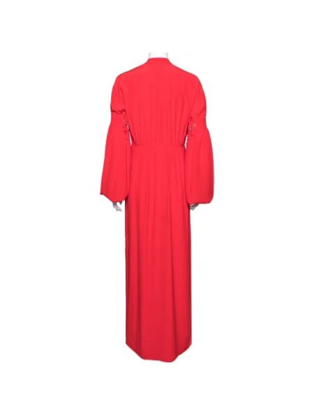 Vestido de seda Burberry Vintage rojo