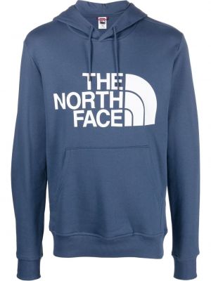 Trykt hettegenser The North Face blå