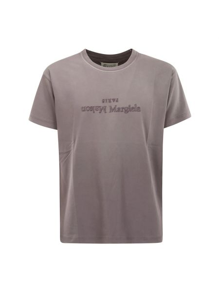 Camicia di cotone in jersey Maison Margiela viola
