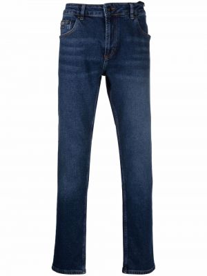 Bavlněné straight fit džíny Versace Jeans Couture modré
