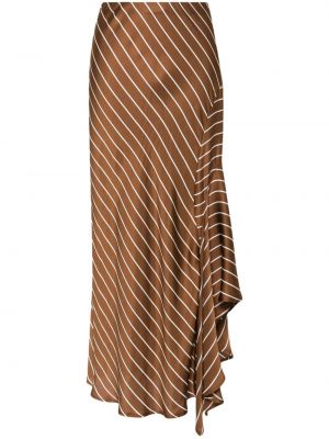 Asymetrická sukňa Semicouture hnedá