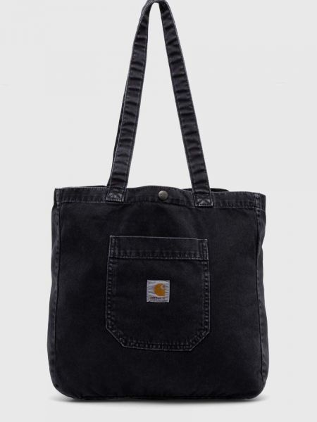 Pamučna shopper torbica Carhartt Wip crna