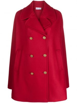 Manteau en laine Red Valentino rouge