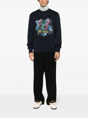 Sweatshirt mit print mit zebra-muster Ps Paul Smith blau