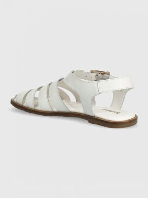 Kožené sandály Barbour bílé