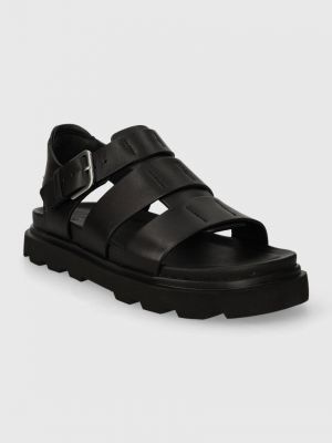 Kožené sandály Ugg černé