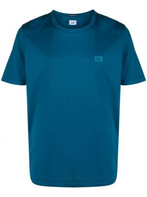 Βαμβακερή μπλούζα C.p. Company μπλε