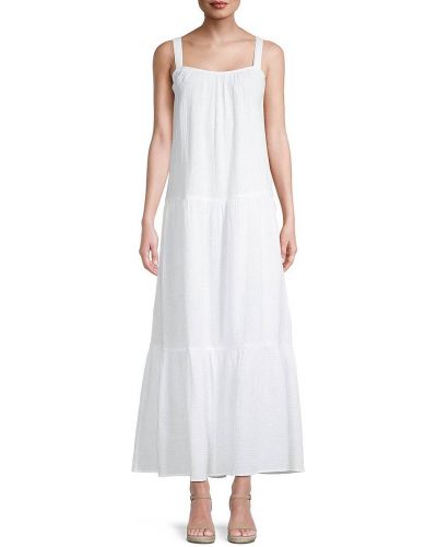 Sukienka długa bez rękawów Bb Dakota, biały