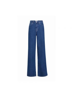Jeans skinny taille haute slim large Calvin Klein bleu