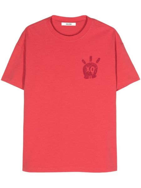 T-shirt aus baumwoll Zadig&voltaire rot
