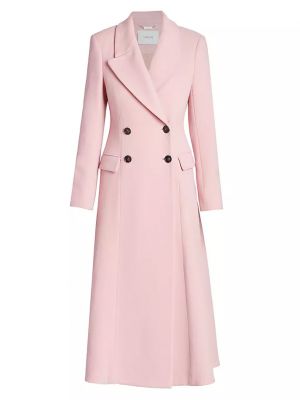 Пальто из шерсти и кашемира Erdem розовый