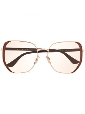 Gafas de sol oversized Marni Eyewear marrón