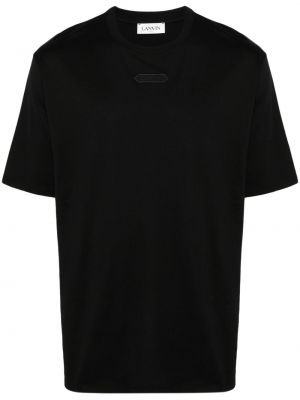 Medvilninis marškinėliai Lanvin juoda