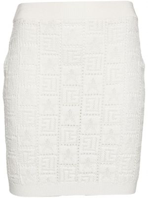 Jupe courte Balmain blanc