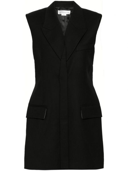 Obleka brez rokavov Victoria Beckham črna