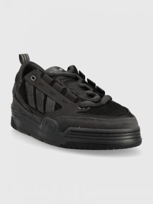 Sneakersy skórzane Adidas Originals czarne