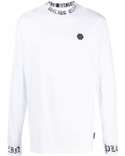 Långärmad t-shirt Philipp Plein vit