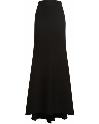 Hodvábna dlhá sukňa Valentino čierna