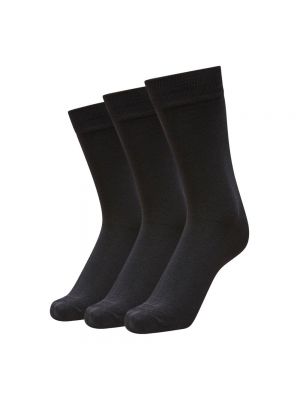 Хлопковые носки Selected черные