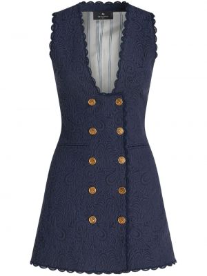Jacquard paisley-muster vest Etro sinine