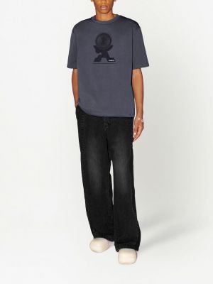 T-shirt aus baumwoll mit print Ambush grau