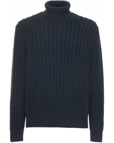 Sweter z kaszmiru Brioni - niebieski