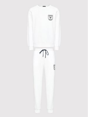 Pyžamo Emporio Armani Underwear, bílá