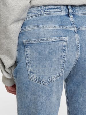 Slim fit boyfriend teksapüksid Ag Jeans sinine