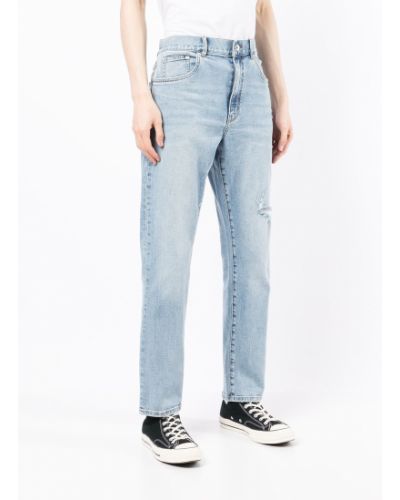 Straight fit džíny s oděrkami Five Cm