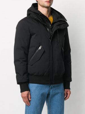 Péřová bunda s kapucí Mackage černá
