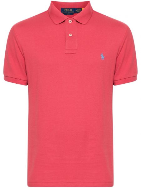 Bombažna polo majica Polo Ralph Lauren rdeča