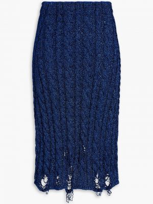 Spódnica dzianinowa Balenciaga - Niebieski
