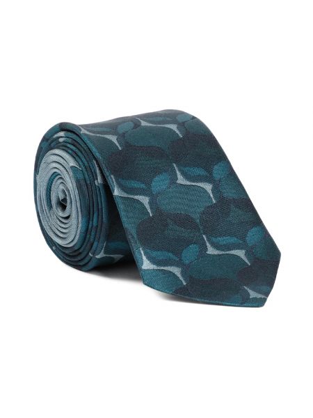 Krawatte mit print Dries Van Noten blau