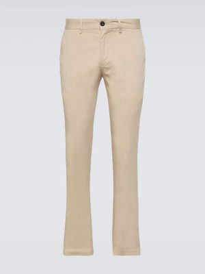 Pantalon chino slim en coton Sunspel beige