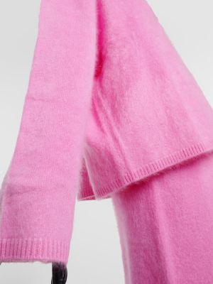 Jersey de cachemir de tela jersey con estampado de cachemira Lisa Yang rosa