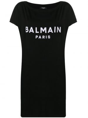 Camiseta oversized Balmain negro