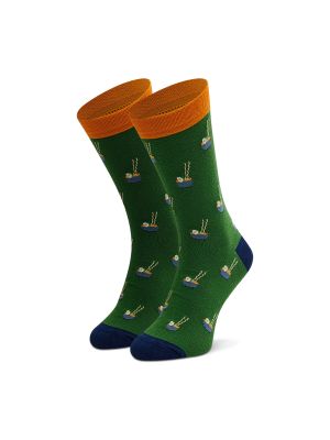 Calcetines de cintura alta con lunares Dots Socks verde