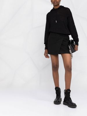Žakardinis džemperis su gobtuvu Givenchy juoda