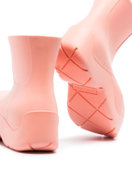 Ankle boots Bottega Veneta różowe