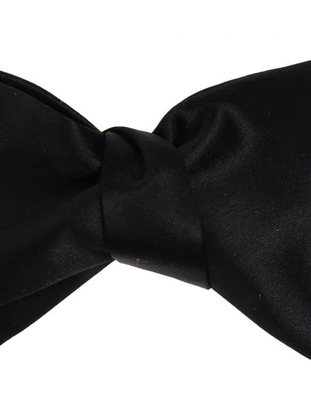 Cravate avec noeuds en soie Giorgio Armani noir