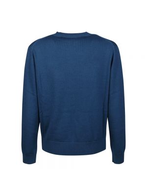 Jersey de lana de lana merino de tela jersey Kenzo azul
