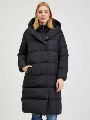 Prošívané zimní kabát na zip z polyesteru Orsay - černá