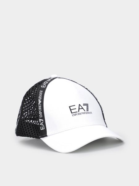 Белая хлопковая кепка Ea7